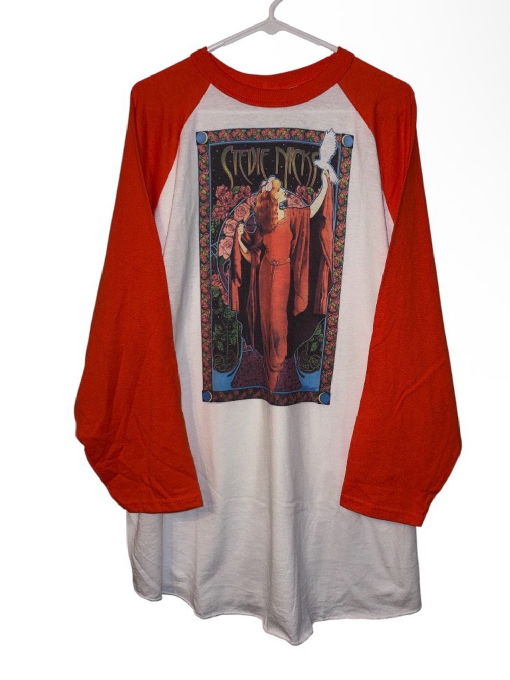 Stevie Nicks “White Winged Dove” Raglan Graphic T-Shirt Size 3XL New Fleetwood
